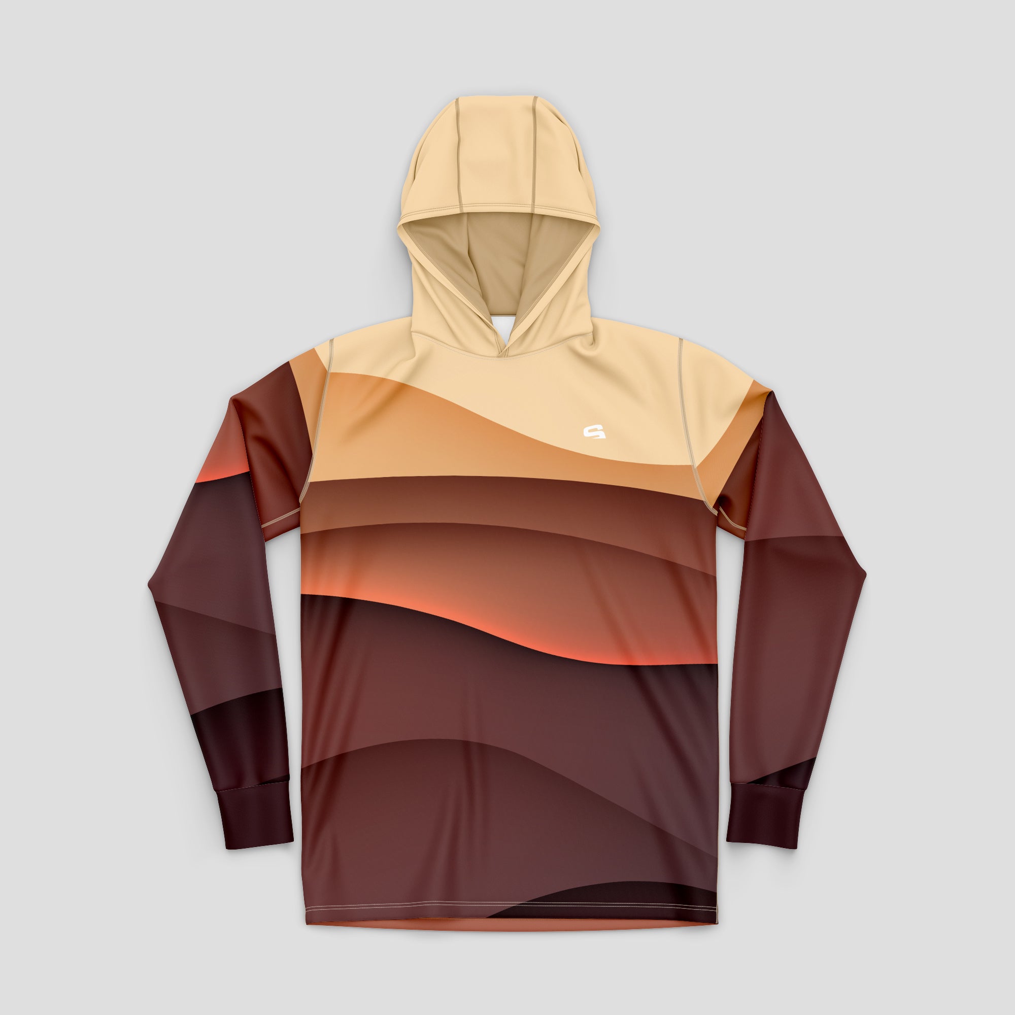 LSM06 - Mens Sublimated Long Sleeve Hooded Fishing Jersey